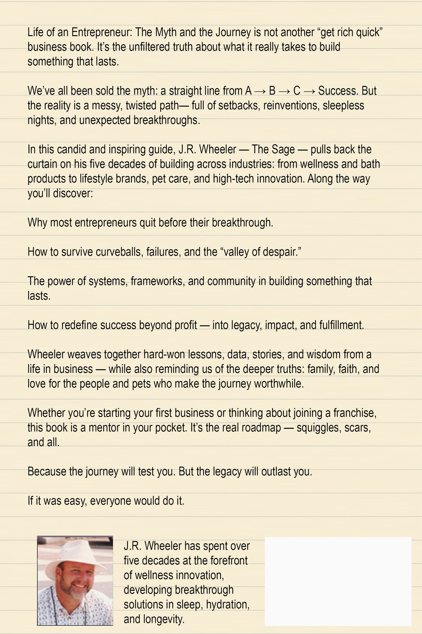 Life of an Entrepreneur: The Myth and the Journey – If it was easy everyone would do it